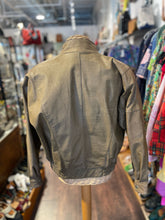 Load image into Gallery viewer, Dynasty Leather olive leather Vintage Jacket, Size S

