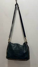 Load image into Gallery viewer, Compagnia Italiana Teal Leather stud accents multi strap option Purse
