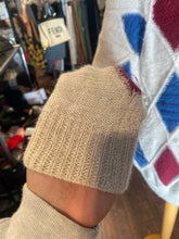 Load image into Gallery viewer, Isabel Etoile Marant beige/blue/red alpaca blend Argyle Longsleeve Boxy Sweater
