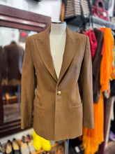 Load image into Gallery viewer, A.L.C. almond Viscose blend gold button Blazer, Size 0
