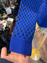 Load image into Gallery viewer, T Alexander Wang Blue &amp; Black Polypropylene &amp; Cotton Cable Knit Sweater, Size S

