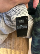 Load image into Gallery viewer, Meryll Rogge Green &amp; Gray Merino Wool blend Leopard Mock Collar Sweater
