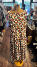 Load image into Gallery viewer, MM Lafleur multi color Silk Floral Sleeveless midi Dress, Size 16
