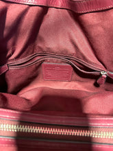 Load image into Gallery viewer, Coach Dark Red Leather Silver Hardware Purse
