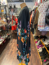 Load image into Gallery viewer, Johnny Was Black Rayon Floral Layering Top, Size S/M

