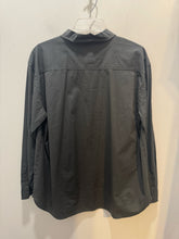 Load image into Gallery viewer, KristenseN du Nord Grey Cotton Blend pocket Button up long sleeve Top, Size 1=Small
