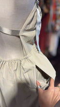 Load image into Gallery viewer, St. Agni cement polyamide Plunge Front Harness straps Maxi Dress, Size S
