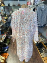 Load image into Gallery viewer, dosa red, white &amp; multi Cotton Abstract Long sleeve Button Up Dress, Size 4=XL
