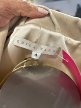 Load image into Gallery viewer, Erica Tanov Cream Cotton Velvet Silk lined Blazer NWT! Current!, Size 4=XL
