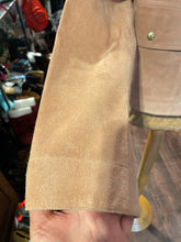 Load image into Gallery viewer, madewell Blush Pink calf suede Button Up Cropped Jacket, Size S
