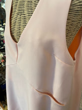 Load image into Gallery viewer, Vivian Chan Shaw Peach Poly &amp; Silk Sleeveless Made in USA Dress, Size L
