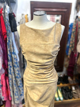Load image into Gallery viewer, Chiara Boni Tan rouched Sleeveless Dress
