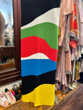 Load image into Gallery viewer, STAUD black, green, red Viscose &amp; Nylon back slit Maxi Skirt
