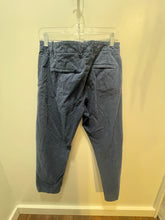 Load image into Gallery viewer, Nili Lotan Navy Cotton Blend button fly Pant, Size 8

