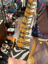 Load image into Gallery viewer, ETRO black, white, purple silk cashmere mixed print Long sleeve v neck Top, Size 40
