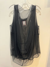 Load image into Gallery viewer, Rundholz Black sheer Sleeveless Layering Top, Size One Size
