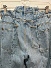 Load image into Gallery viewer, Maison Margiela Blue Cotton stitching Wide Leg HIGH WAIST Jeans, Size 38
