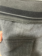 Load image into Gallery viewer, Cop Copine dark grey Poly Blend zippers scrunch tie detail stretch waist Pant, Size 38
