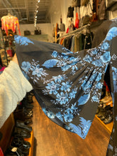 Load image into Gallery viewer, Stella McCartney Blues Silk Floral ruffle detail Top
