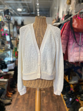 Load image into Gallery viewer, Rag &amp; Bone Off white Wool Blend knit cardigan Sweater, Size L
