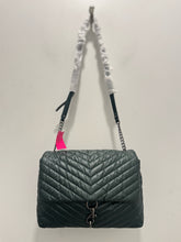 Load image into Gallery viewer, Rebecca Minkoff Green Nylon Quilted duster included Purse
