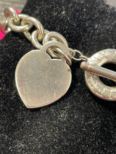 Load image into Gallery viewer, Tiffany &amp; Co Silver Sterling Bracelet W/Heart tag
