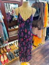 Load image into Gallery viewer, Rag &amp; Bone Black &amp; Red Blend Floral Spaghetti Straps Long Dress, Size 10
