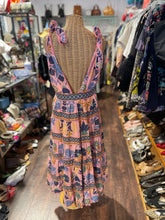 Load image into Gallery viewer, FARM Rio Pink &amp; Blue Cotton Floral Halter NWT Dress, Size M
