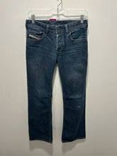 Load image into Gallery viewer, Diesel Dark Wash Cotton kick flare Jeans, Size 27

