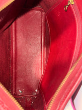 Load image into Gallery viewer, Coach Vintage Red Leather classic key chain Purse, Gently Worn
