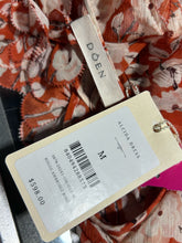 Load image into Gallery viewer, DOEN Orange &amp; Cream Silk Floral Flowy NWT Dress
