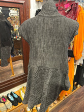 Load image into Gallery viewer, Link Grey Blend Textured Sleeveless tunic Top
