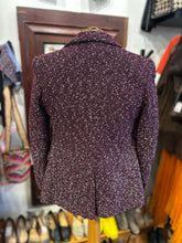 Load image into Gallery viewer, Rag &amp; Bone Violet Wool Blend Tweed Buttons shoulder pads Blazer
