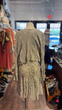 Load image into Gallery viewer, Pleats Please Taupe &amp; White polyester and cotton perforated 2 piece, Size 3=L
