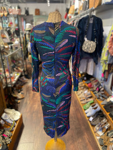 FARM Rio jewel tones Viscose blend Printed NWT! Dress, Size S