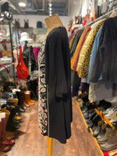 Load image into Gallery viewer, Johnny Was Black &amp; Pink Cotton Floral Short sleeve open neck Top, Size XL
