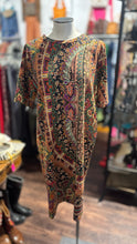 Load image into Gallery viewer, ETRO multi color viscose/wool blend Floral Short sleeve Dress, Size 46
