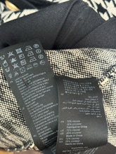 Load image into Gallery viewer, SANDRO Tan &amp; Black Viscose blend Houndstooth cardigan Sweater, Size 1=Small
