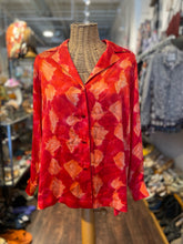 Load image into Gallery viewer, ESCADA Coral Silk button down longsleeve Top, Size 36

