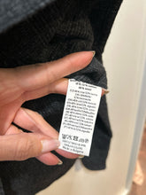 Load image into Gallery viewer, Sophie D'Hoore dark grey Wool Blend tartan Pocket detail Top, Size 36
