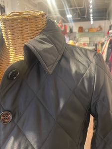 Burberry Black quilted Classic Jacket, Size XXS