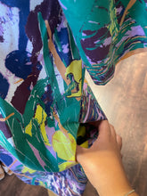 Load image into Gallery viewer, Gravel &amp; Gold multicolor Cotton tropical Print Short sleeve midi Dress, Size 0=XS
