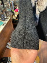 Load image into Gallery viewer, Pierre Morell Black &amp; Brown Wool fur trim Vintage Blazer, Size 38
