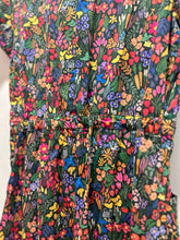 Load image into Gallery viewer, mixed multi color Cotton Blend Floral Short sleeve Jumpsuit
