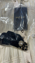 Load image into Gallery viewer, Rich Radi Q's bone w/sparkle blouse, Size M

