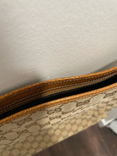 Load image into Gallery viewer, GUCCI Tan Logo print Vintage crossbody Purse, Gently worn!
