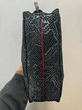 Load image into Gallery viewer, Hammitt Charcoal Leather python print Size Medium multi strap option Purse
