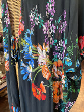 Load image into Gallery viewer, Johnny Was Black Rayon Floral Layering Top, Size S/M
