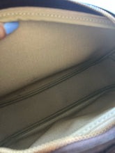 Load image into Gallery viewer, Louis Vuitton Brown Leather Logo Messenger style Purse, Vintage AS IS
