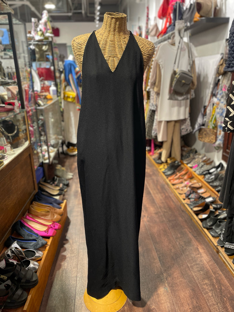 The Row Black Viscose & Silk sleeveless Maxi Dress, NWT! Size 4 Sola Lucy The Row Black Viscose & Silk sleeveless Maxi Dress, NWT! Size 4 Sola Lucy
